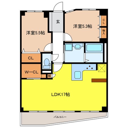 フレスト岐阜西の物件間取画像